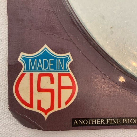 Vintage Round Glass Cutting Board Trivet Clear Textured Tempered 7" Rubber Feet - Picture 6 of 8